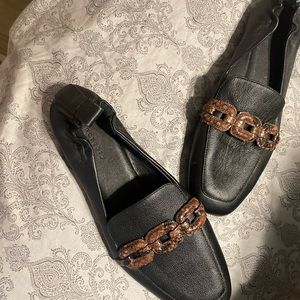 Sanctuary Black and Brown Loafers